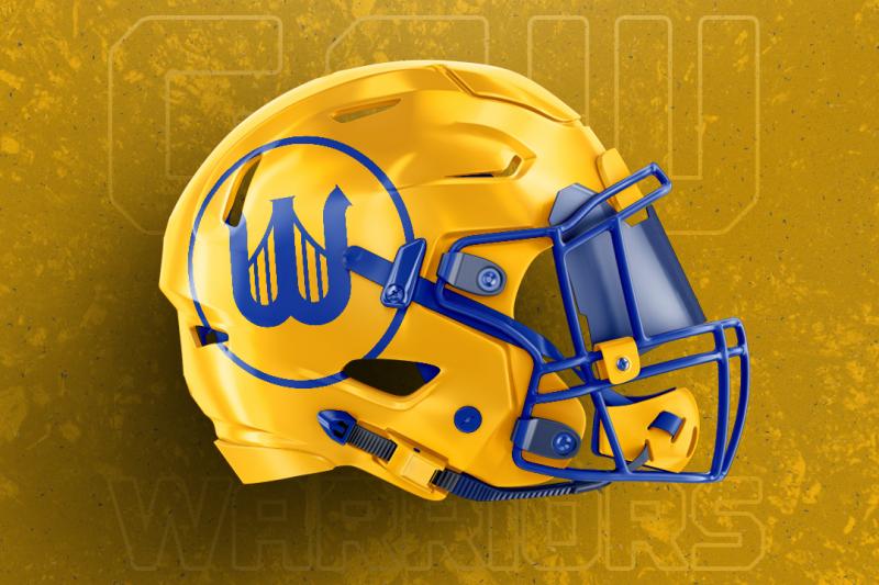 BleacherReport's tweet photo. If NBA teams had football helmets, it could look pretty cool 👀🔥 https://t.co/K6jUQyfUpW https://t.co/sMQxe1dAqD