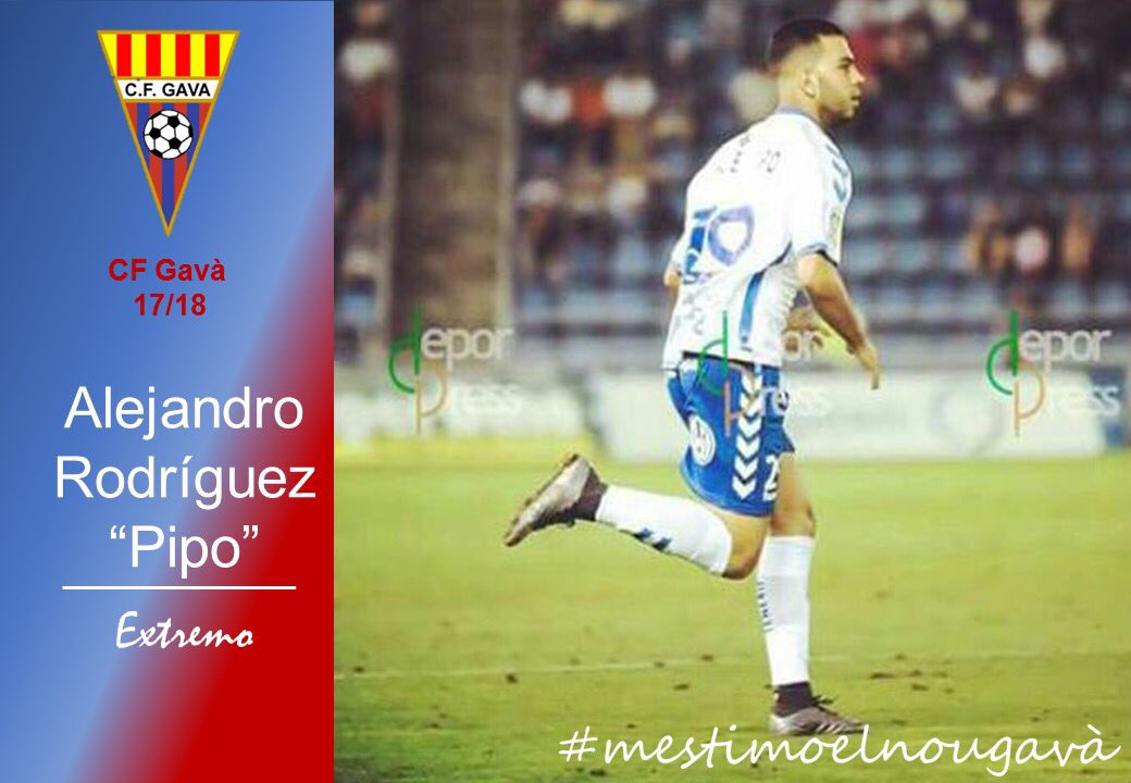 Seguimos sumando: nos aportará calidad y visión de juego por las bandas. Llega del Alcorcón B, bienvenido a Gavà, "Pipo". #mestimoelnouGavà