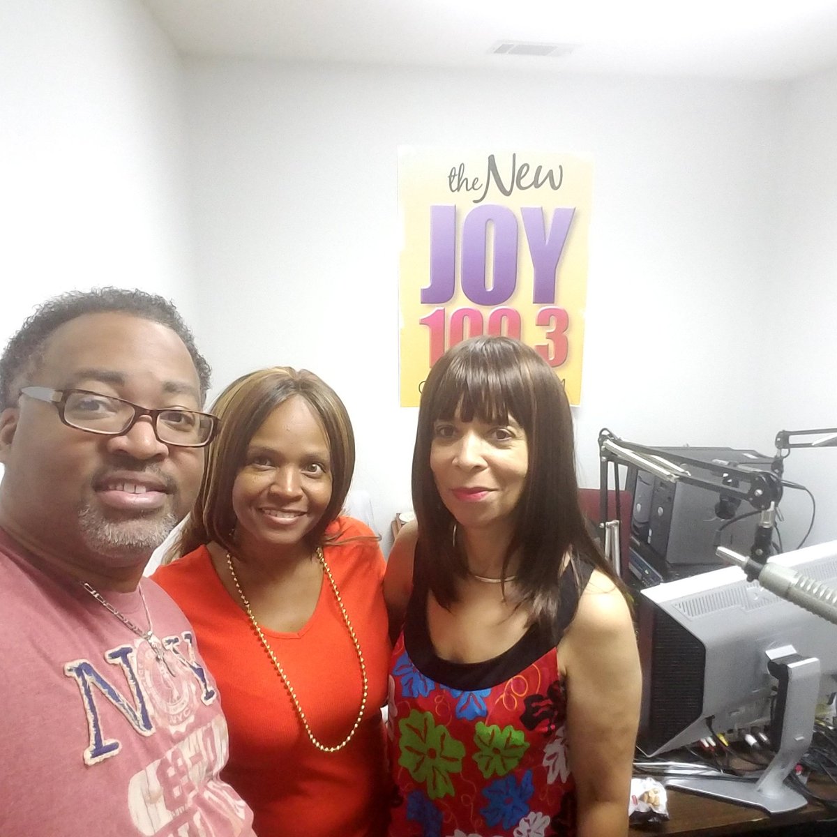 SGNTheLight's tweet photo. Brother Marlon with Sheri Fine, and Gina from The New Joy 100.3FM https://t.co/WHdmElTx0c