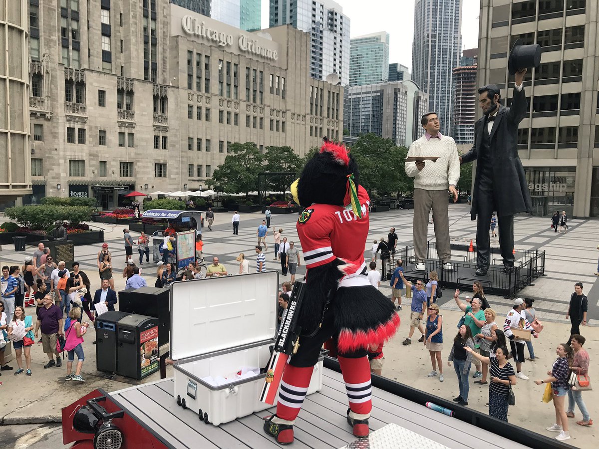 NHLBlackhawks's tweet photo. Stop No. 2! 

Have you seen us yet? https://t.co/sPBVHWPLkF