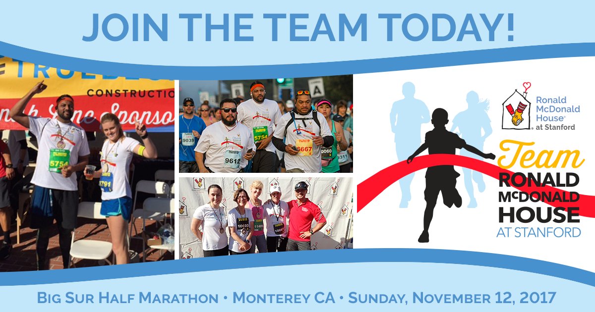 teamrmhs's tweet image. Join Team RMHS &amp;amp; complete the Big Sur Half Marathon while raising funds and awareness for @RMHStanford. Register at teamrmhstanford.kintera.org