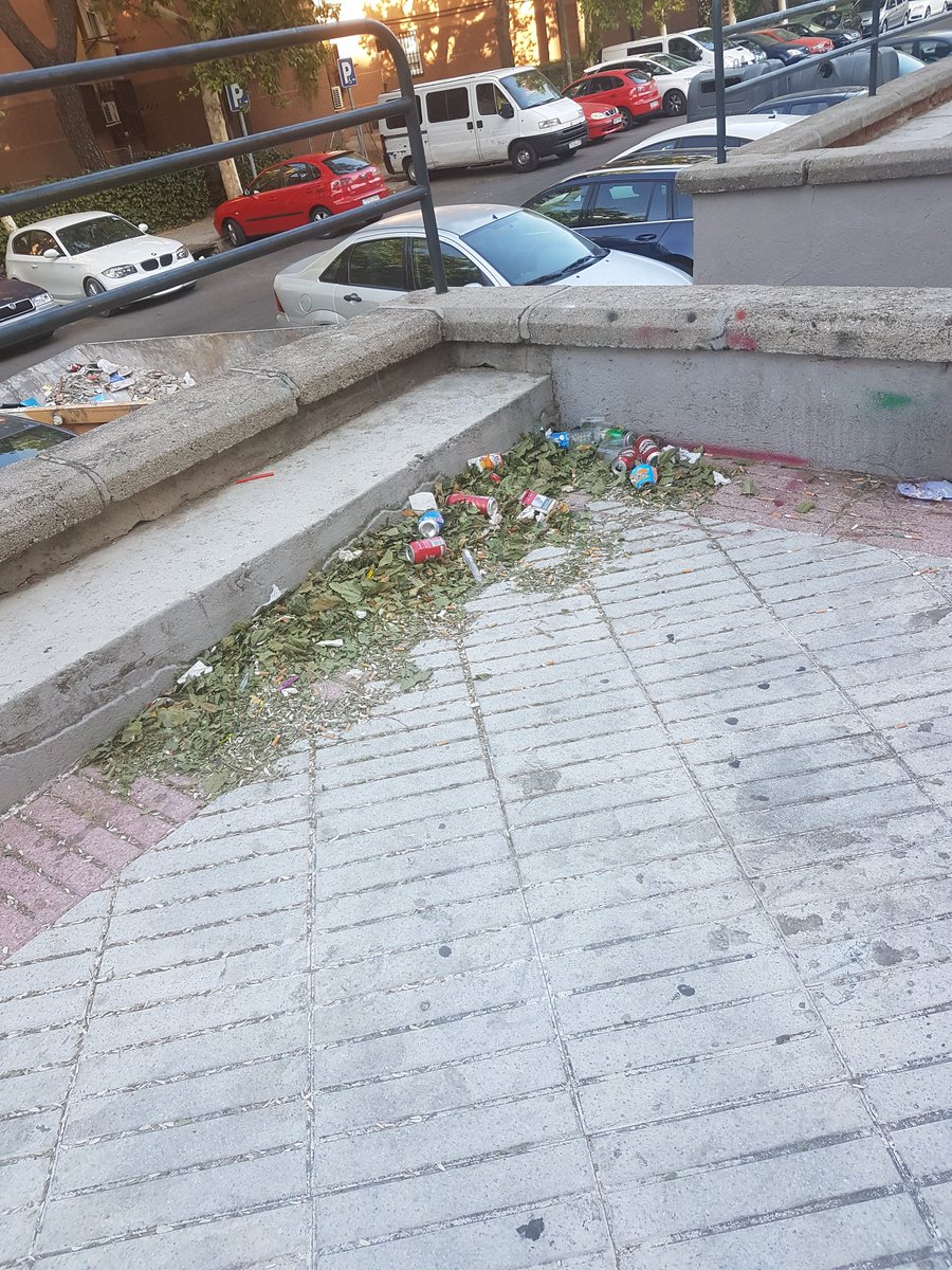 gmpsoesblascani's tweet photo. Lo contenta que está la Concejala de San Blas-Canillejas cuando sale de su casa y ve un papel menos, se podría pasar por la calle Alconera. https://t.co/UTbu4DZVVZ