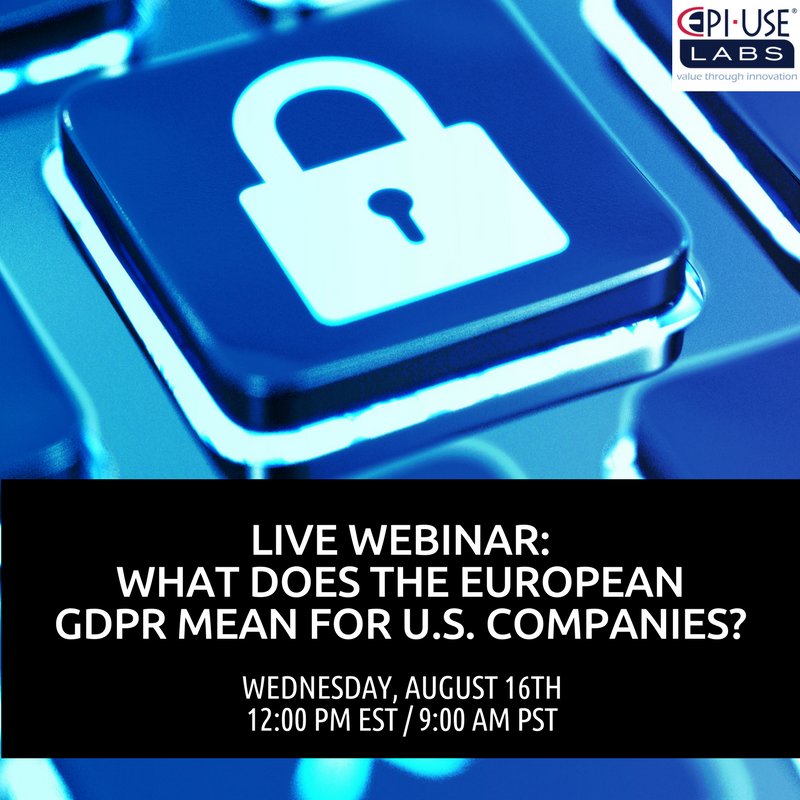Epi Use Labs On Twitter What Does The European Gdpr Mean