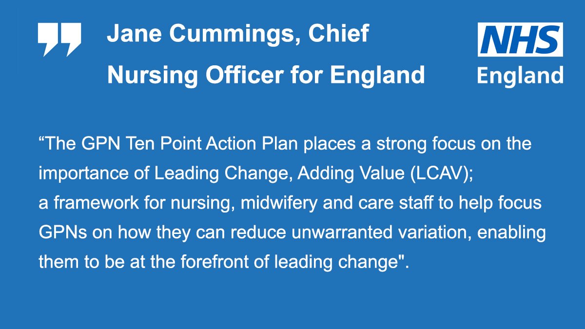 GPN 10 point plan will help raise the profile of #GeneralPractice nursing as a
1st destination career #GPForwardview ow.ly/EaLr30dX4Kb