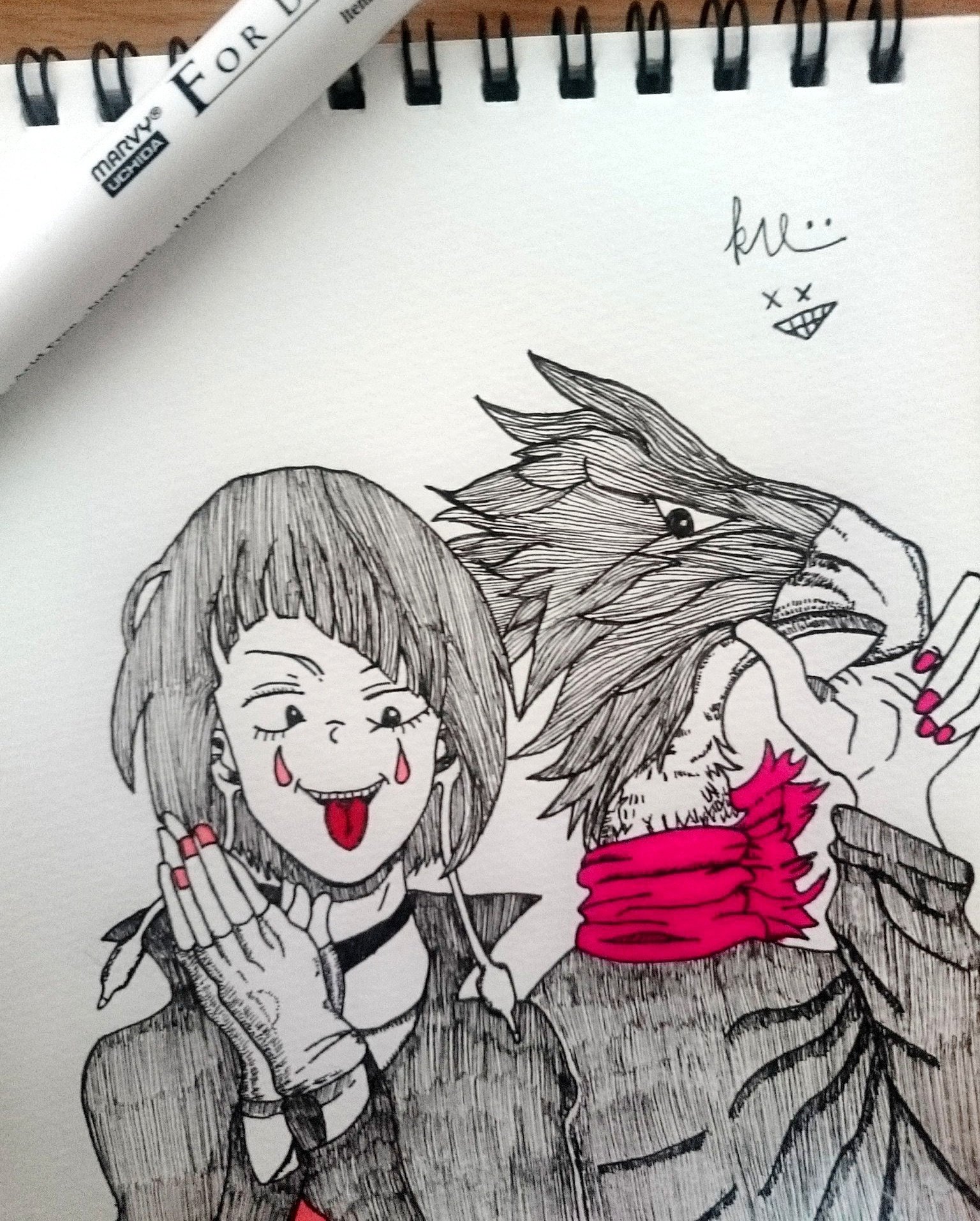 Koji Twitterissa ピースサイン1000万回再生記念のイラスト描いてみました サインは変えました すいません 笑 米津玄師 米津玄師さん好きと繋がりたい 絵描きさんと繋がりたい ヒロアカ 僕のヒーローアカデミア ヒロアカ好きと繋がりたい