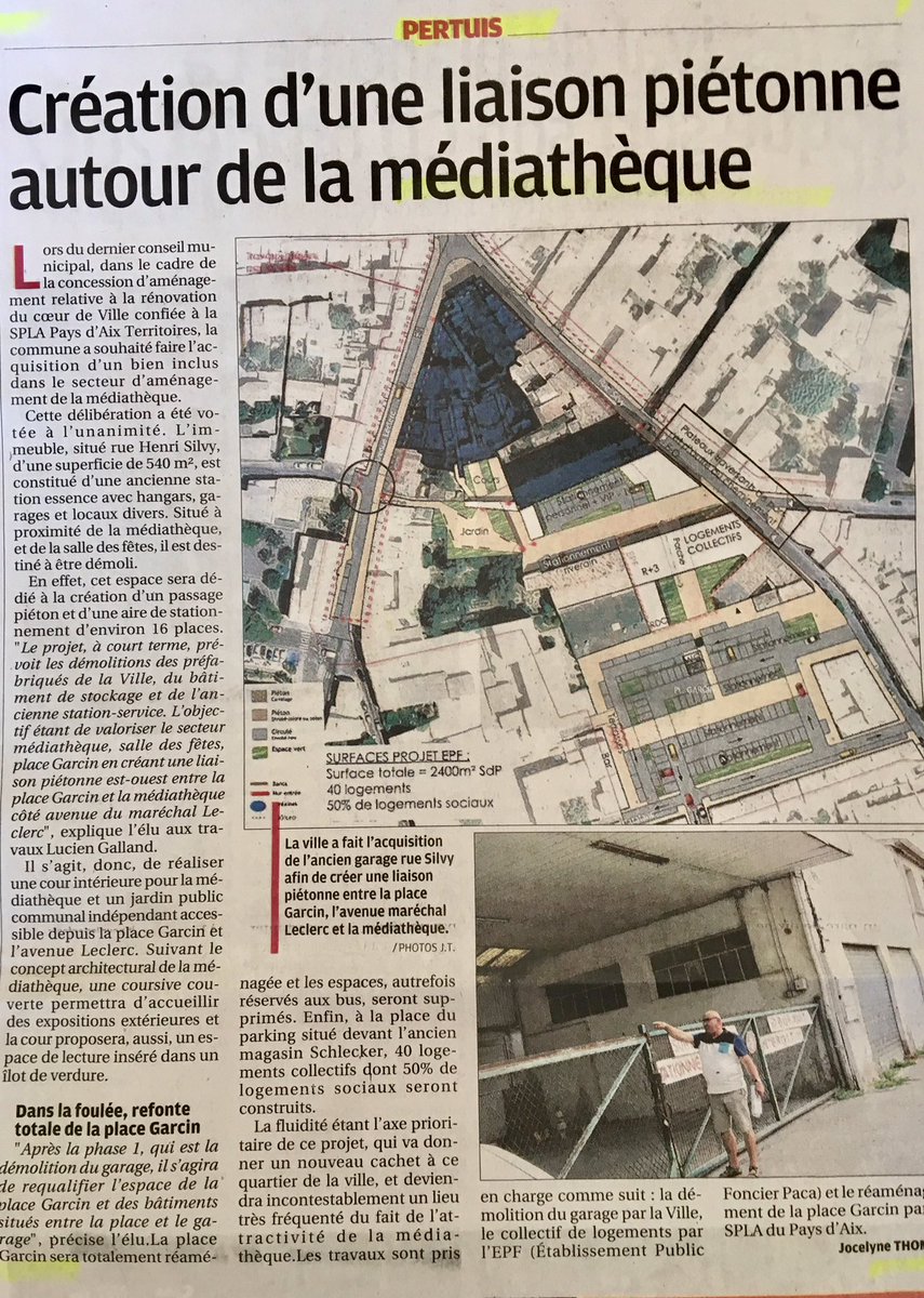 #Pertuis rénove &amp; dynamise son cœur de ville historique, superbe #médiathèque #piétonnisation #aménagements, synthèse complète <a href="/laprovence/">La Provence</a>