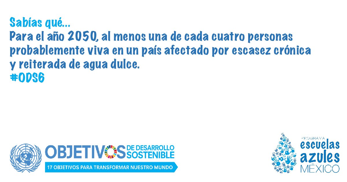 EscuelasAzules's tweet photo. Con #EscuelasAzules 💧contribuimos para alcanzar objetivos de la #Agenda2030 #ODS6 https://t.co/efyg5ZSJ6S