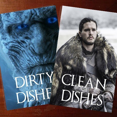 SwotSisters's tweet photo. Winter is Coming.  New Dishwasher magnet. #eclectanerd #winteriscoming #jonsnow #gameofthrones https://t.co/RFIh3mh6BR https://t.co/iVAke0XSth