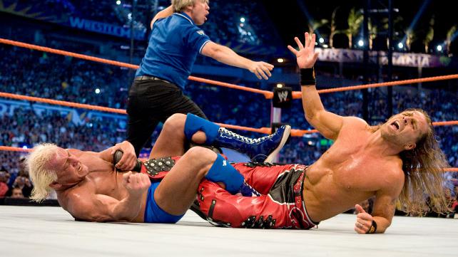 BrokenJoeCronin's tweet photo. It's only been about 9 years since this historic match, you still have plenty of fight left. Get well soon. #KickOutRic @MsCharlotteWWE https://t.co/ludmMGWsUQ