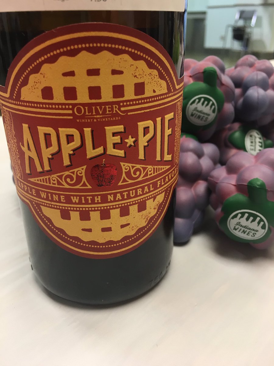 The <a href="/IndyStateFair/">Indiana State Fair</a> food of the day is Apple. Let's celebrate with Apple Pie wine from <a href="/OliverWinery/">Oliver Winery</a>