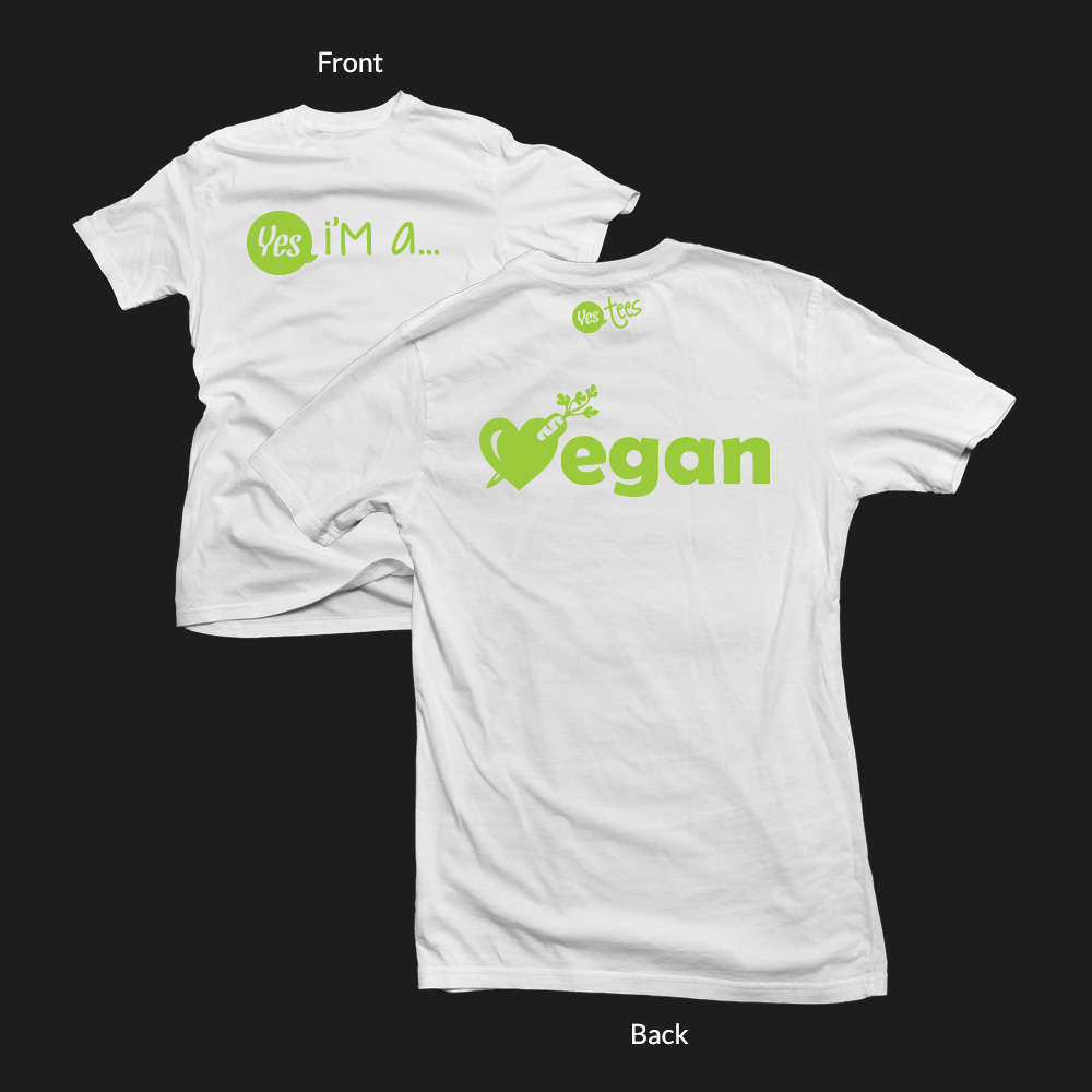 YesTees's tweet photo. Help us pick a keeper .@madelainepetsch 🐮 or 🥕? #vegan #bekind https://t.co/Te2a0DCRnD