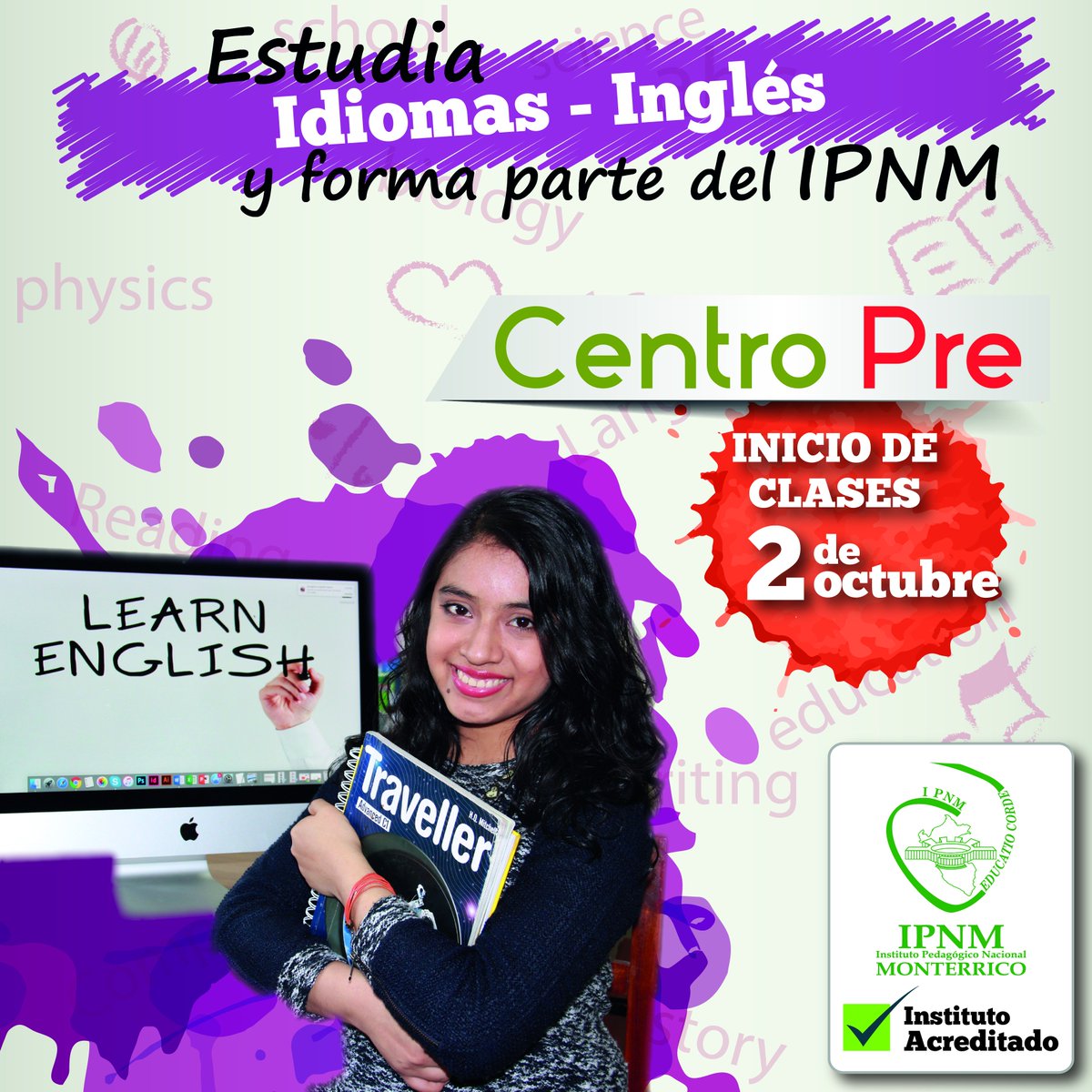 MonterricoEESPP's tweet photo. #CentroPre Inscríbete en Carretera Pan Sur Km 8.5 Surco Informes:📞3721626 📧centropre@ipnm.edu.pe https://t.co/1xfsQkwy3e Clases 2 de octubre https://t.co/0fpUfOMM3A