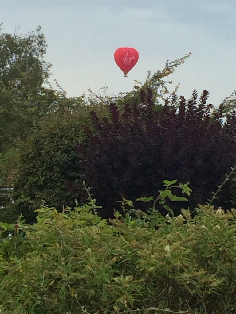 View from the front door tonight <a href="/VirginBalloons/">Virgin Balloon Flights</a>