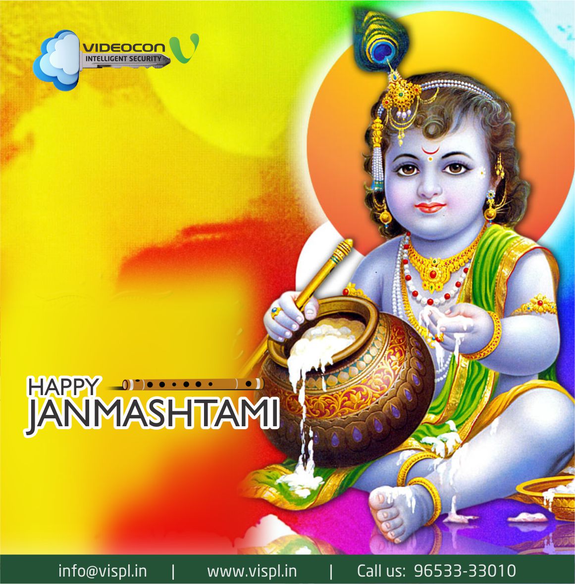 visplofficial's tweet photo. May lord #krishna showers all his blessing on U.
May U get a lot of Happiness in life..
Happy Janmashtami https://t.co/EuLdtmWjtC
