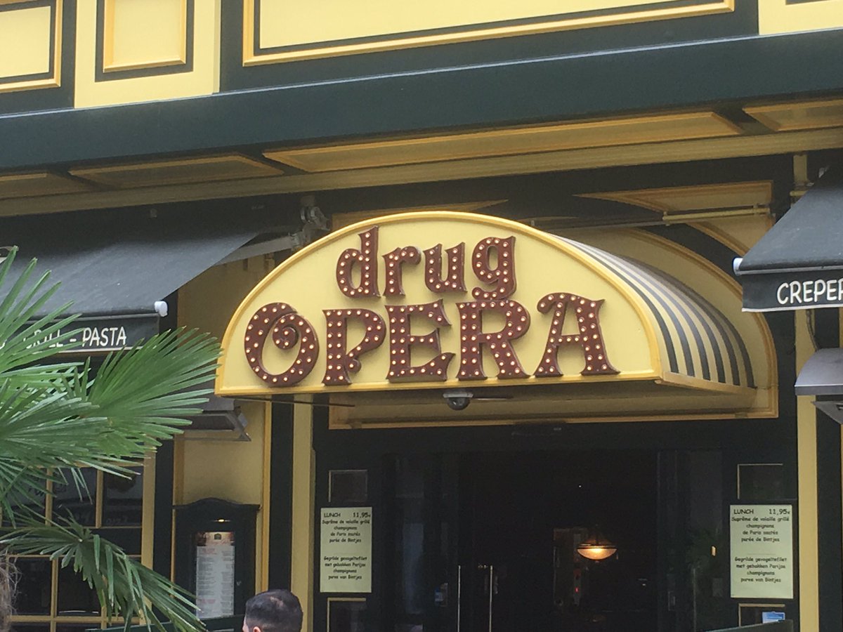 adeplayspiano's tweet photo. Saw this place in Brussels today. What opera is your drug? #drugopera https://t.co/WR7LR4dAh5