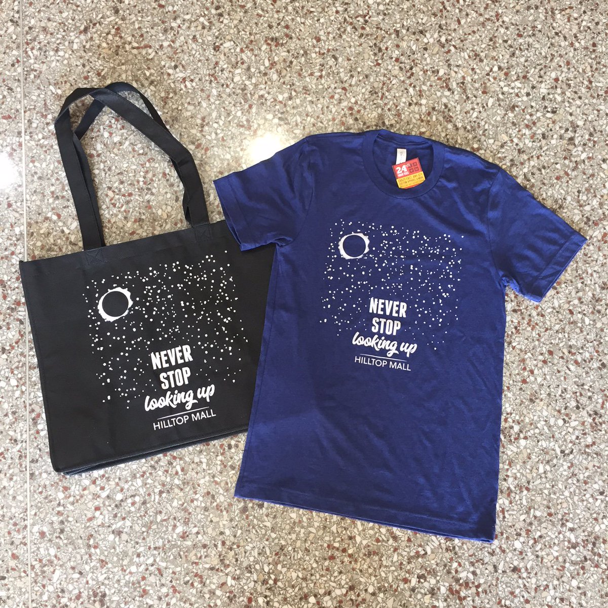 HilltopMallKrny's tweet photo. We hope this week goes by quick, so much to look forward to this weekend and on Monday for #SolarEclipse2017! #EclipseSwag https://t.co/BGqfxr92m4