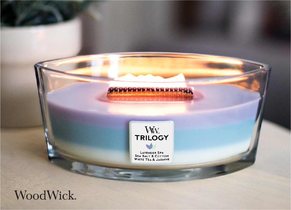 WoodWick Lavender Spa HearthWick Candle