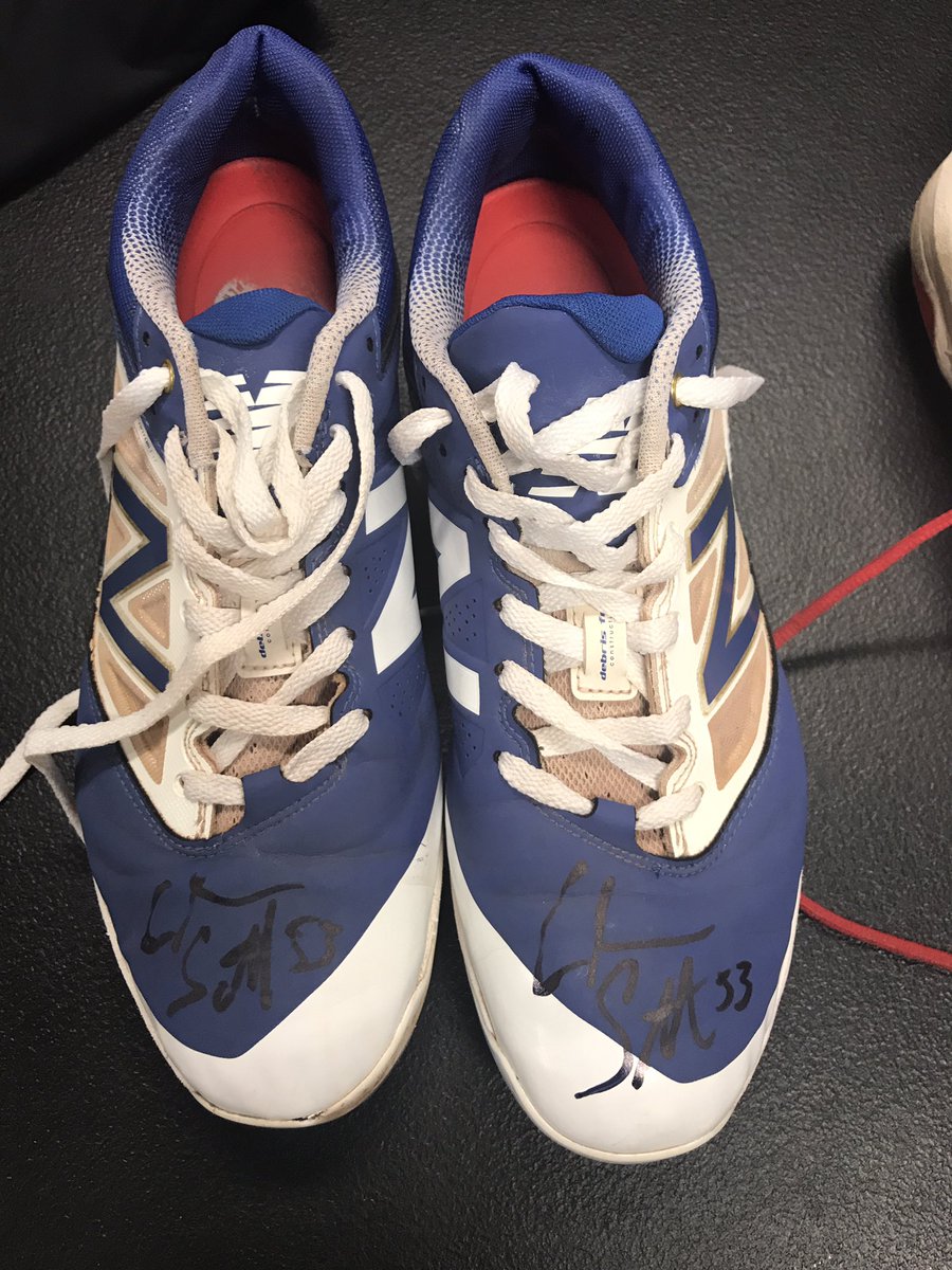 c_smitty5's tweet image. I'm giving away two pair of signed game used cleats. I will be giving away to a random individual who retweets.
