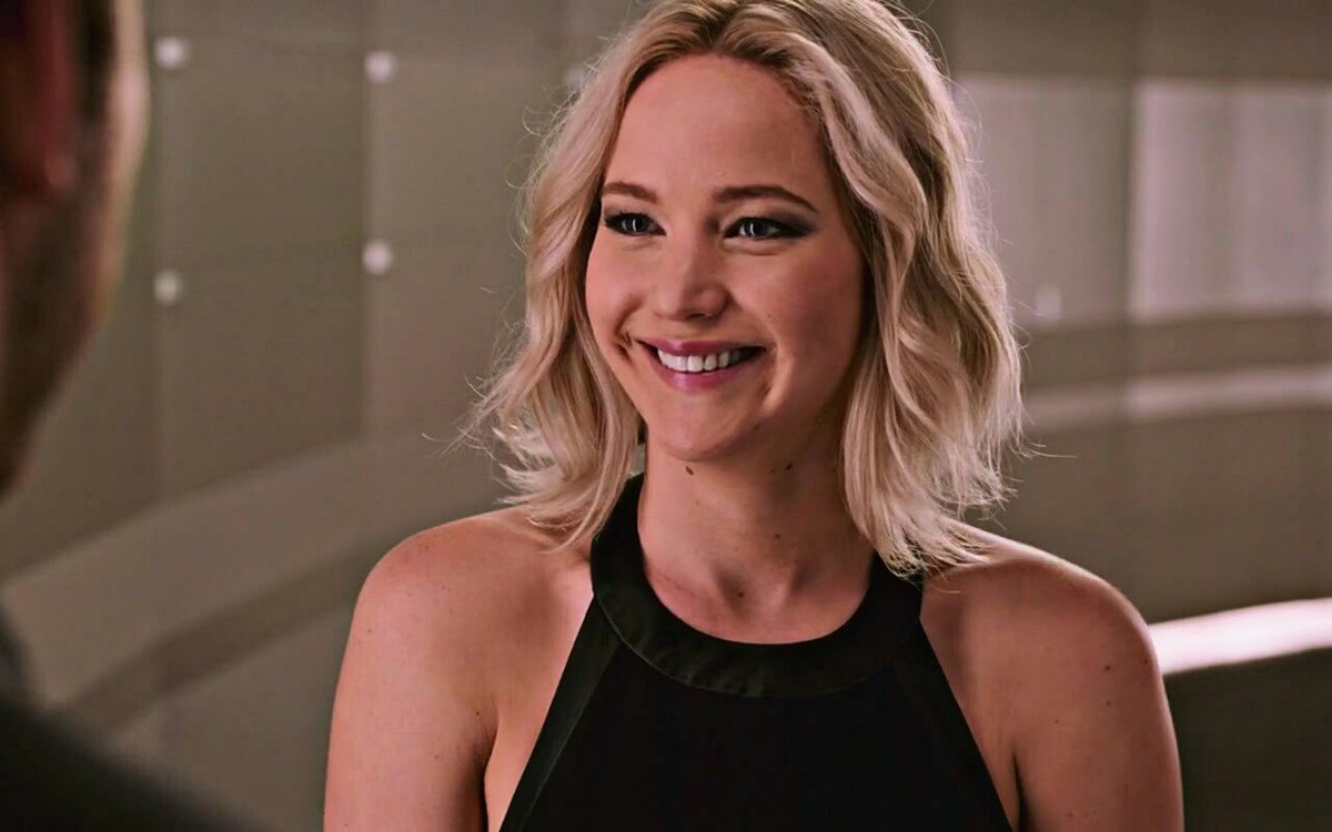 Jennifer Lawrence as Aurora Lane in "Passengers" (2016) .