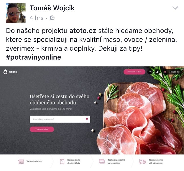 Atoto.cz hleda male shopy, co by se radi zapojily. Detaily u <a href="/WojcikTomas/">Tomas Wojcik</a>