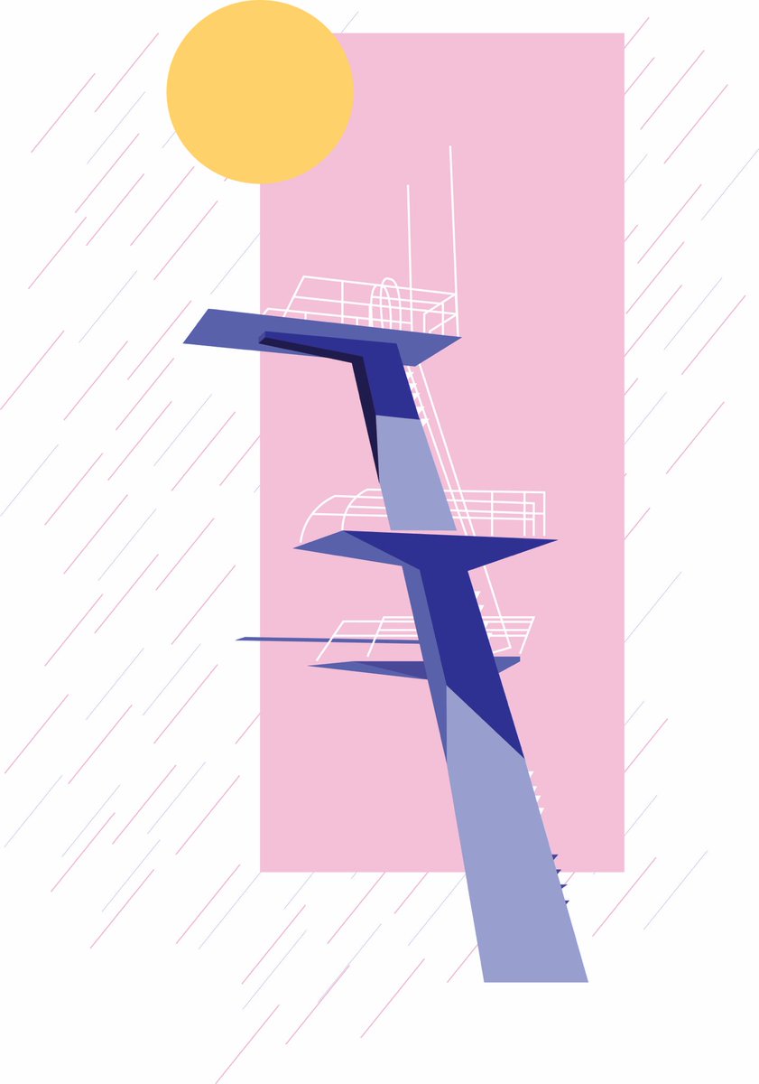 Dive #design #art #pool #splash #graphics #creative