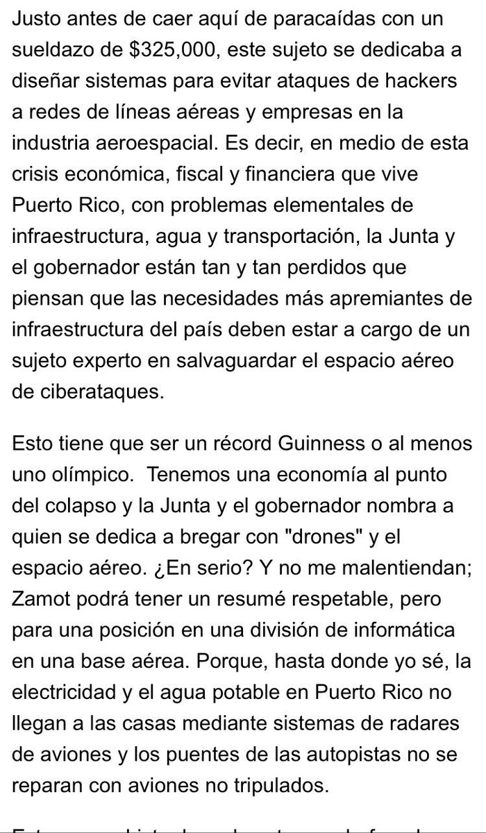 Dear <a href="/jayfonsecapr/">Jay Fonseca</a>, te equivocas. Este tipo de persona es lo que hace falta. Abogue por alguien asi para la junta. giangonz.com/gov-tech/puert…