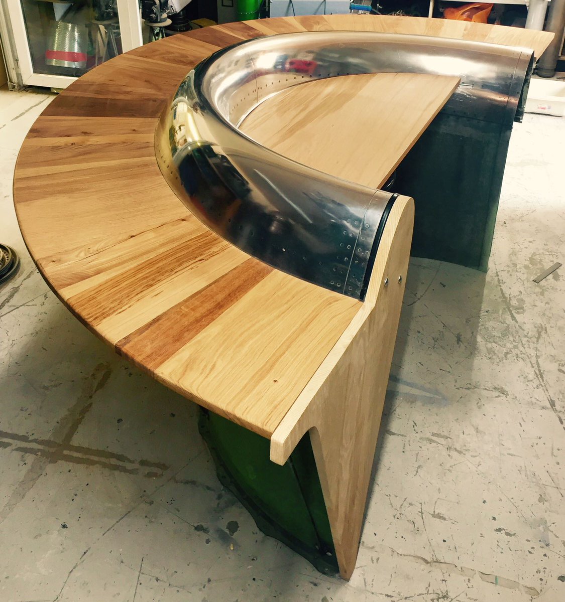 DapprFurniture's tweet photo. And some of the project  we have on the go Gin Bar#upcycled aircraft parts #ecocreatehour https://t.co/NSz2maKWXy