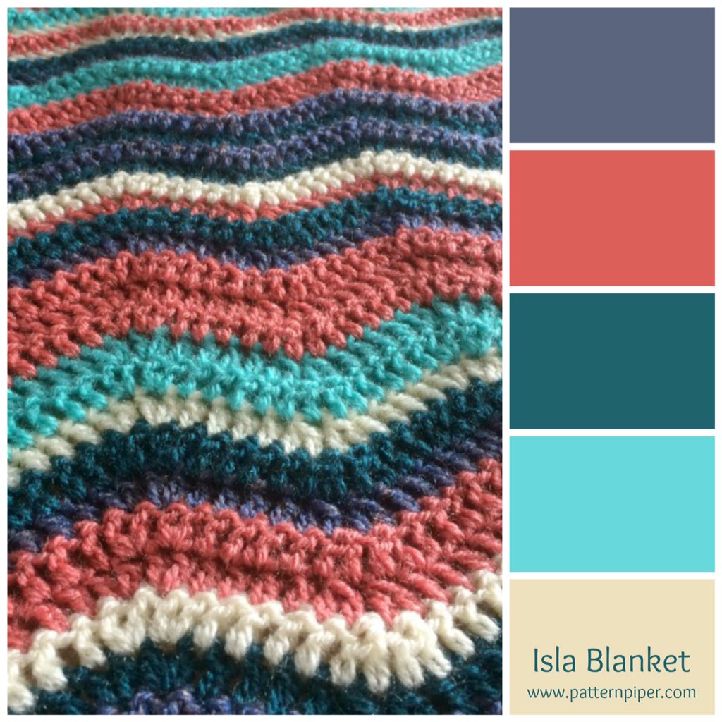 patternpiper's tweet photo. How lovely are these colours in Isla's #crochet blanket?! https://t.co/ZgI5Xa78Ir