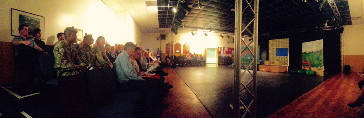 What a fabulous audience we had for the first night of #thisismylife at armyatthefringe with @RCET_Scot @ArmyScotland