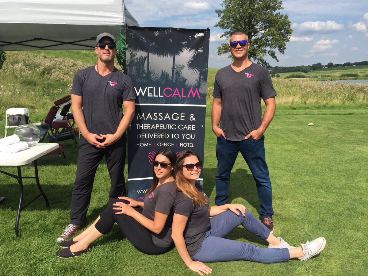 LCDDIRECTORON's tweet photo. So awesome to have the @WellCalmApp team here as one of our sponsors! #WellCalm #ClefsDOrGolfClassic https://t.co/r3adetV9EU