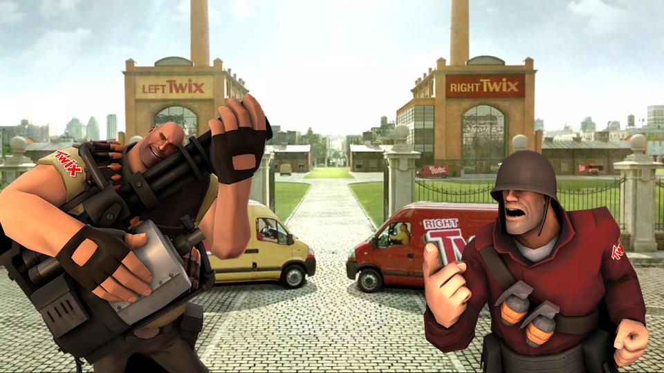 ArraySeven's tweet image. Let's get a @twix sponsored TF2 Team where left and right fight each other.