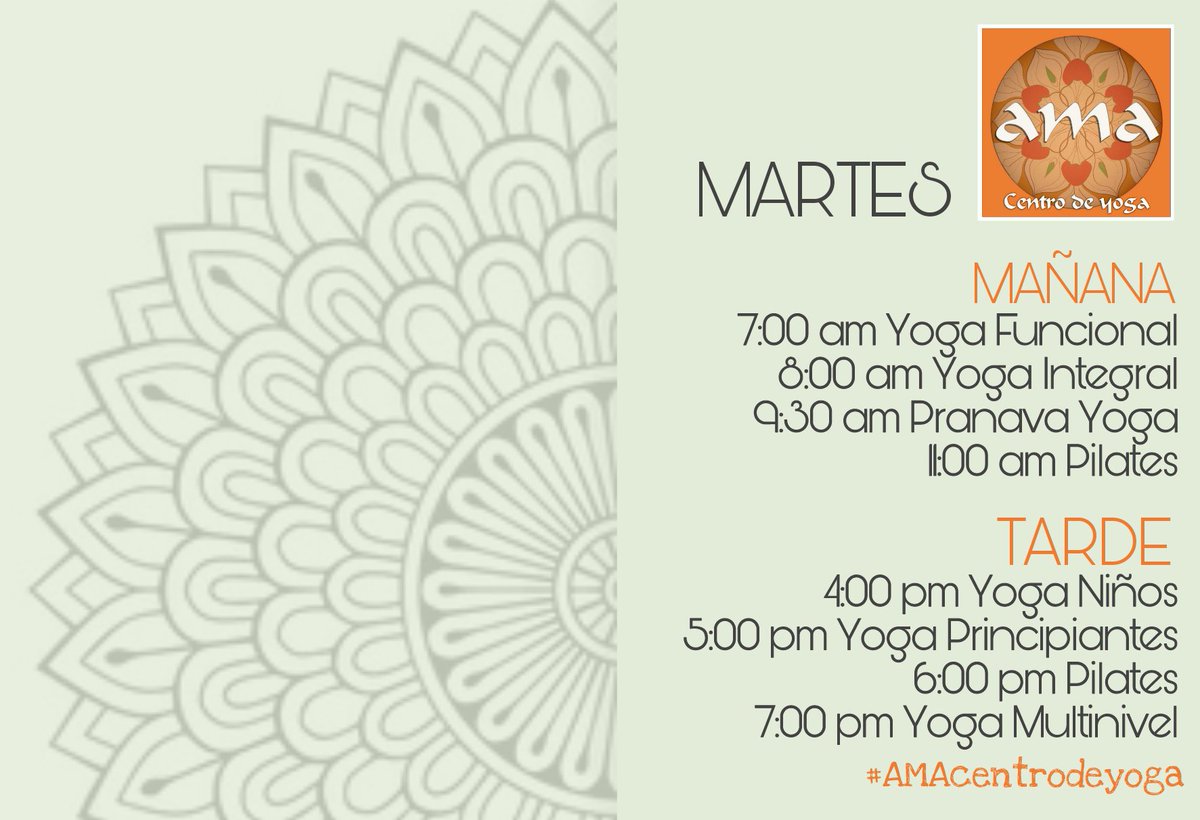 AmaCentrodeYoga's tweet photo. Martes 🔜 #AMAcentrodeyoga 🙏 #Yoga #YogaLecheria #yogaenlecheria #Lecheria #Anzoategui #venezuela https://t.co/h5kUkZkcwY
