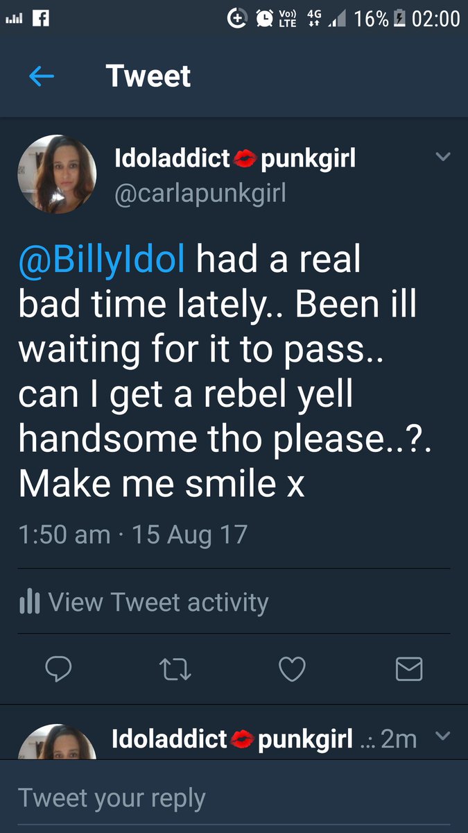 carlapunkgirl's tweet photo. Please help get me a smile for a while hate my demons &amp; feeling shit. If u see this please retweet it. the tweet is on profile.Thankyou so x https://t.co/lma4DHzijn