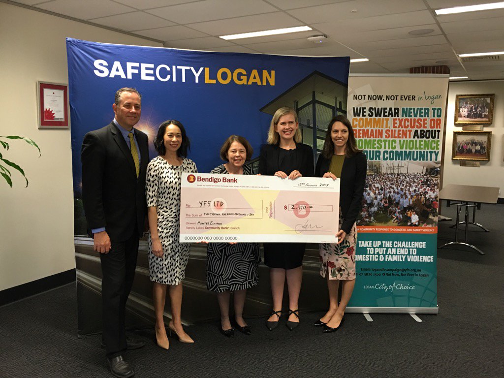 YFSCeo's tweet photo. Minter Ellison Gold Coast supporting Logan Not Now Not Ever domestic violence campaign - thank you https://t.co/C9hty10Tzv