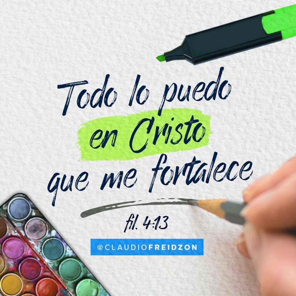 claudiofreidzon's tweet photo. Todo lo puedo en Cristo que me fortalece.
Filipenses 4:13 https://t.co/1TBjUas7zT