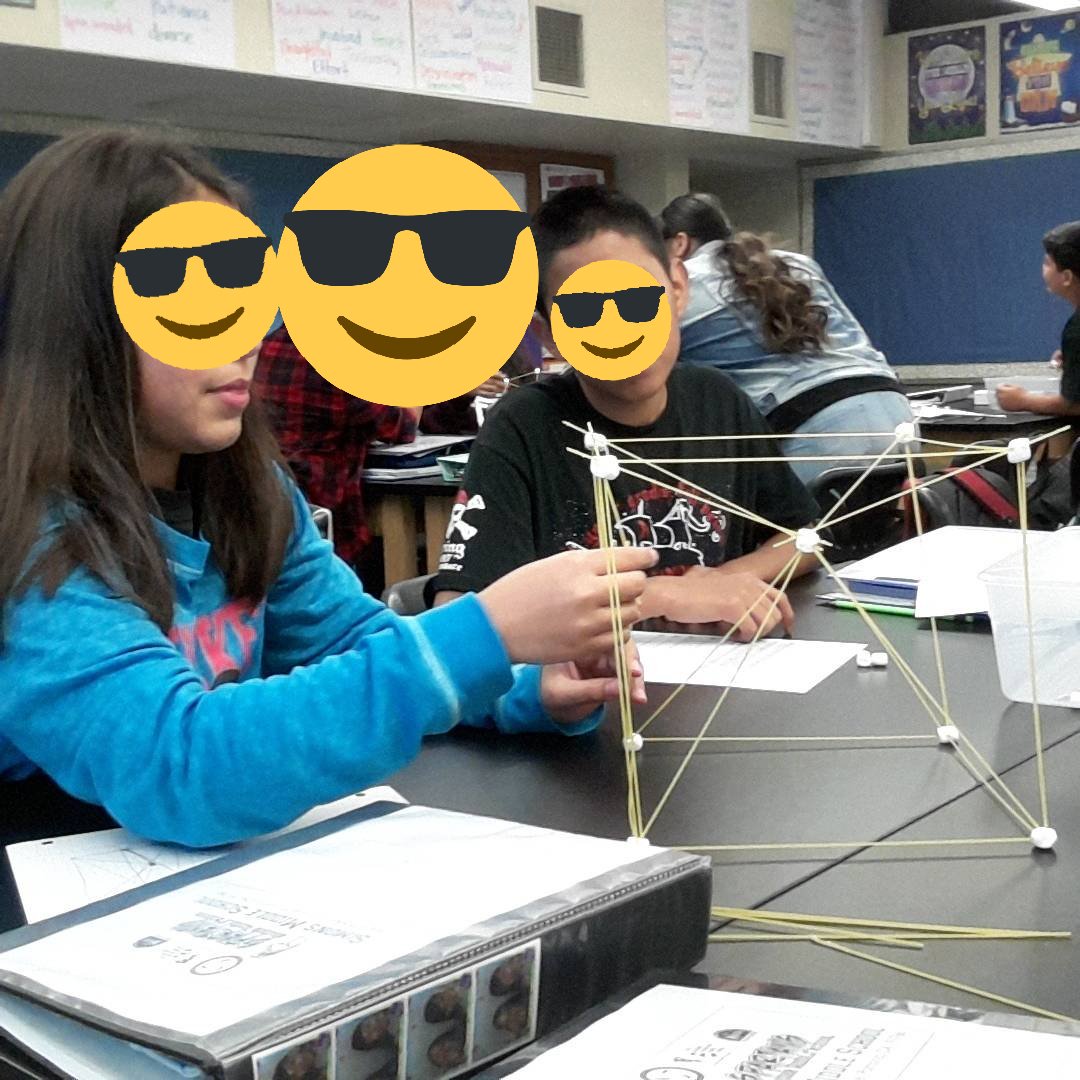 SCIENCEwRamirez's tweet photo. My engineers did great work today! Who can build the tallest tower using spaghetti? #proudtobepusd #SimonsSpartans #sciencewithramirez https://t.co/WMoDsM6SRA