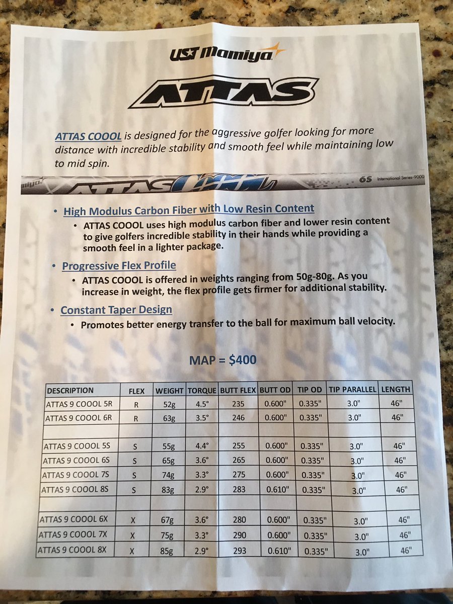 GeoffDHamby's tweet photo. Stoked about my @USTMamiya #AttasCool that came in. Still waiting on the tip to fit my M1. Then I'll use @ArccosGolf to put it to the test! https://t.co/SPZlyn9Wks