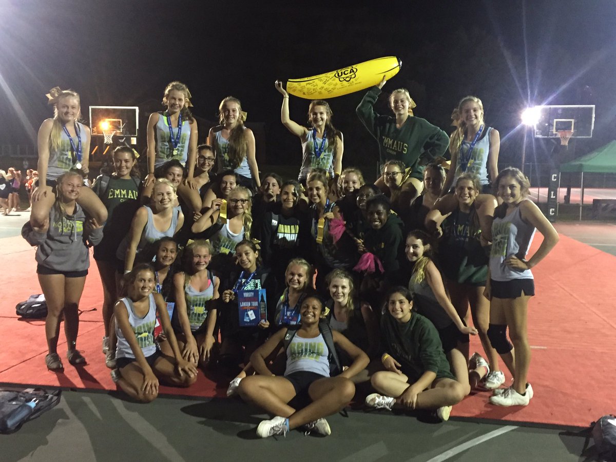 _EHSCheer1's tweet photo. Emmaus gets the TOP BANANA!!!! #EmmausStrong #ProudCoach https://t.co/vHuA6VCVij