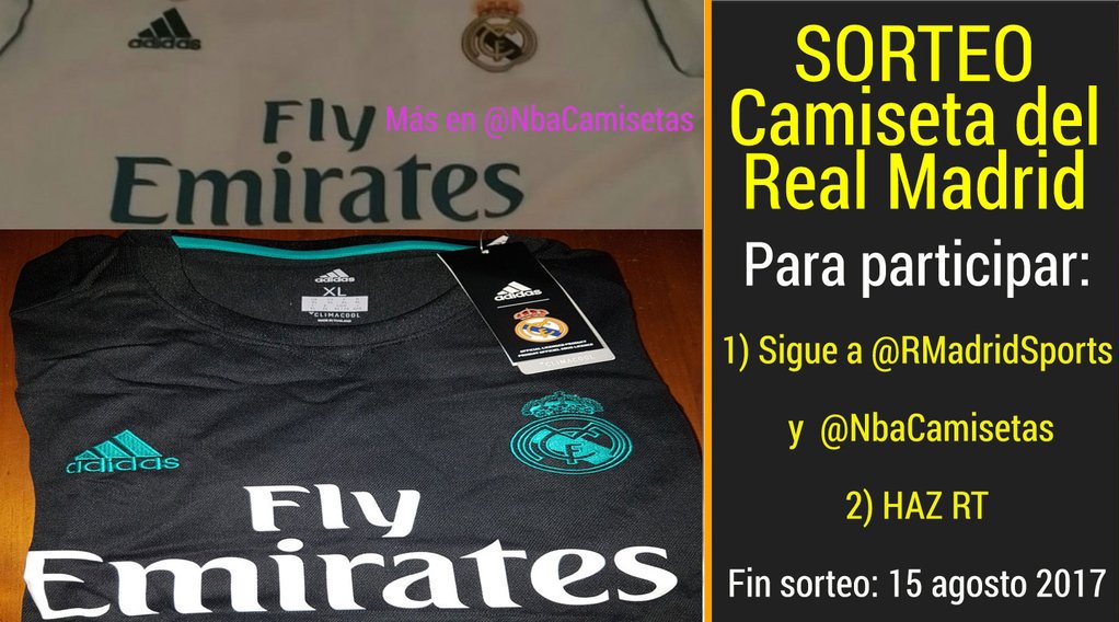 RMadridSports's tweet photo. MAÑANA SE HACE EL SORTEO: GANA UNA CAMISETA DEL #REALMADRID

👉Sigue @NbaCamisetas y @RMadridSports
👉 Haz RT https://t.co/zEnyFs8xmP