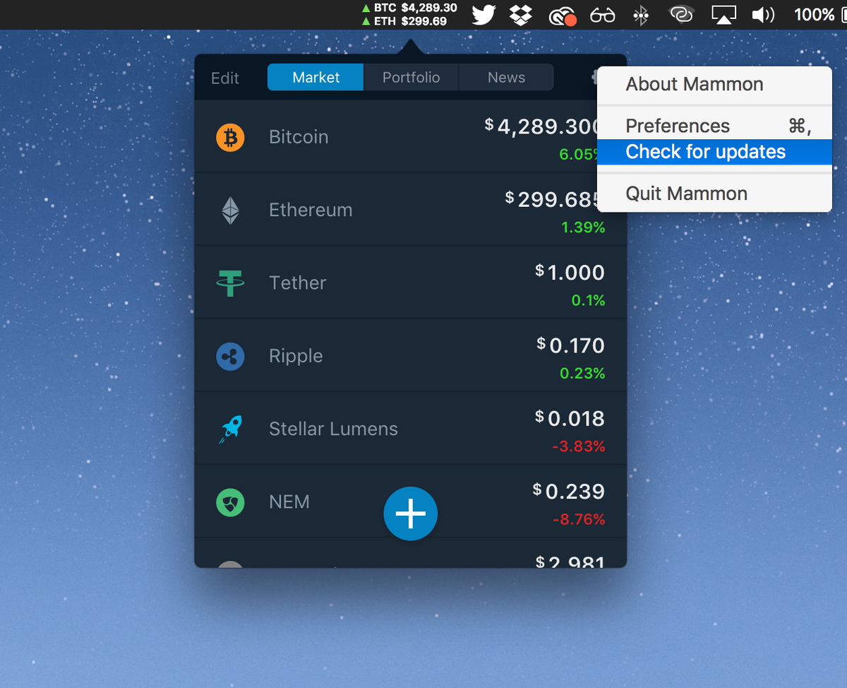 Click "Check for updates" or it will be updated automatically in 24 hours.