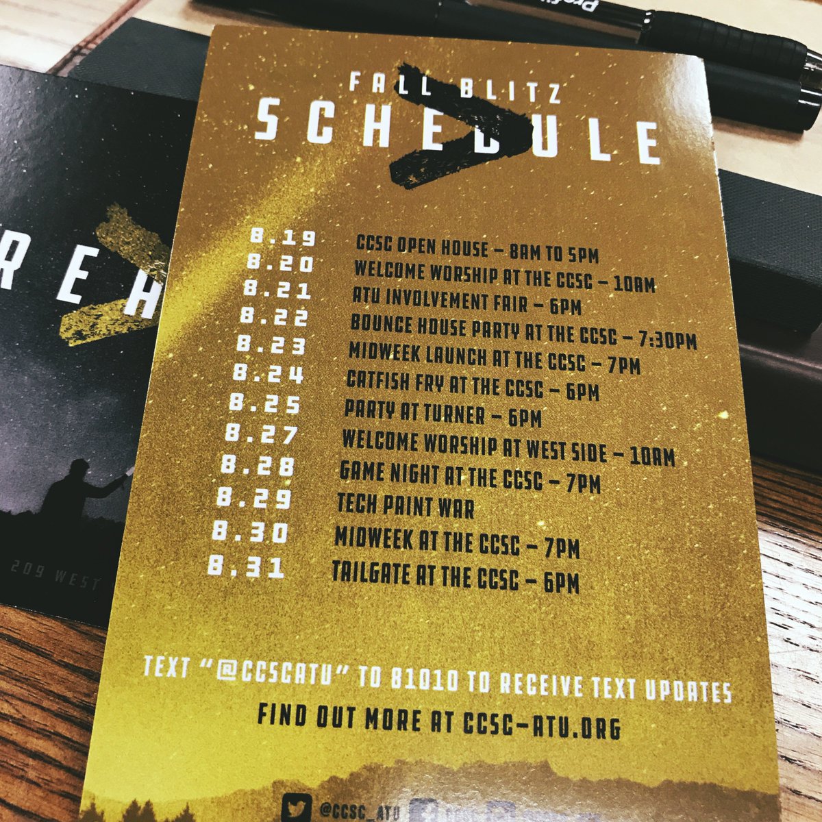 renewatu's tweet photo. The Fall Blitz schedule is up and it’s jammed pack! Almost there! #atu21 #atu #FallBlitz https://t.co/iJH54ZQUhu