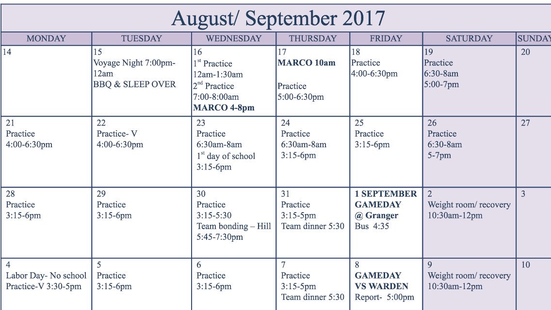 MabtonVikFb's tweet photo. Changed sleep over to optional &amp; adjusted Practices for Marco. https://t.co/sz1YOUOOSA