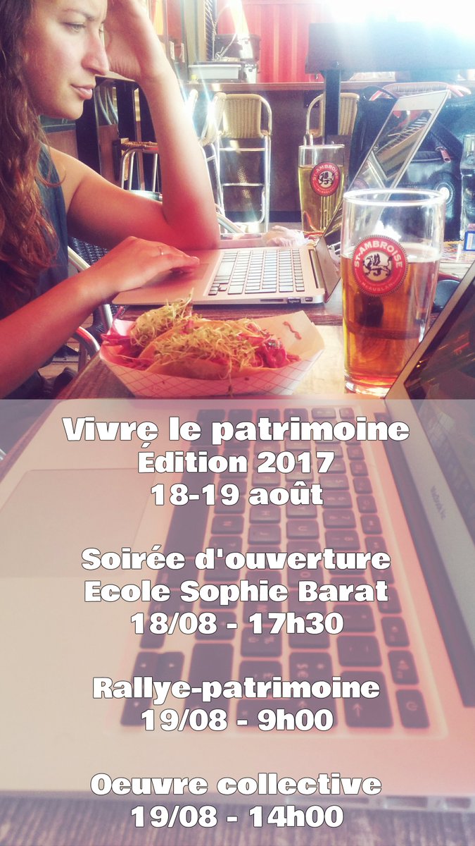 Travail + plaisir = #Vivrelepatrimoine! RDV ce vendredi 17h30 pour le lancement des festivités! <a href="/MTL_Ville/">Ville de Montréal</a> @macarignan <a href="/La_SHAC/">SHAC</a> <a href="/heritagemtl/">Héritage Montréal</a>
