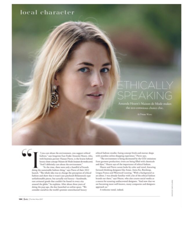 MAISONDEMODE's tweet photo. Read this great profile on our co-founder @AmandaHearst via #beachmagazine π https://t.co/gCnUbrEpcI