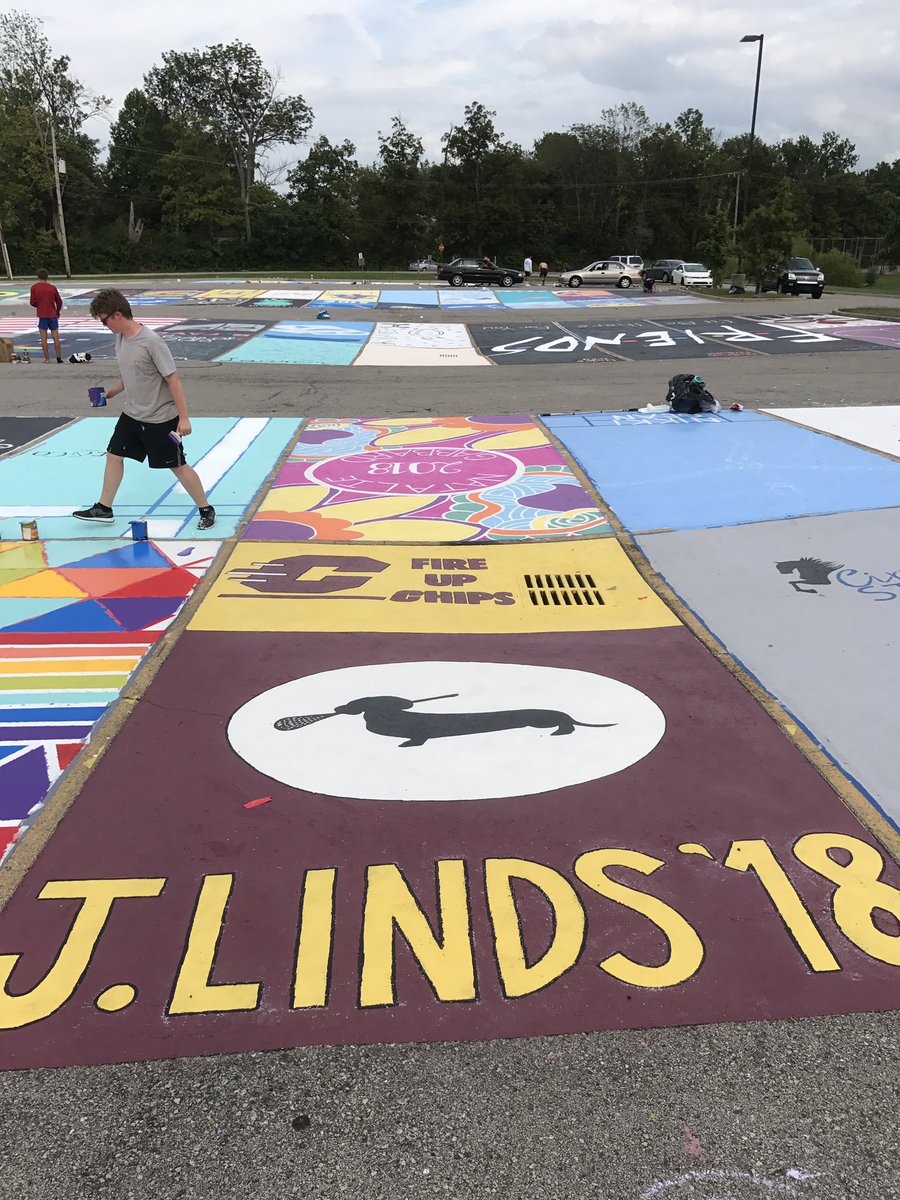 ehs_classof18's tweet photo. Senior Parking Spots are looking AWESOME!! https://t.co/aGKiGzH0UV
