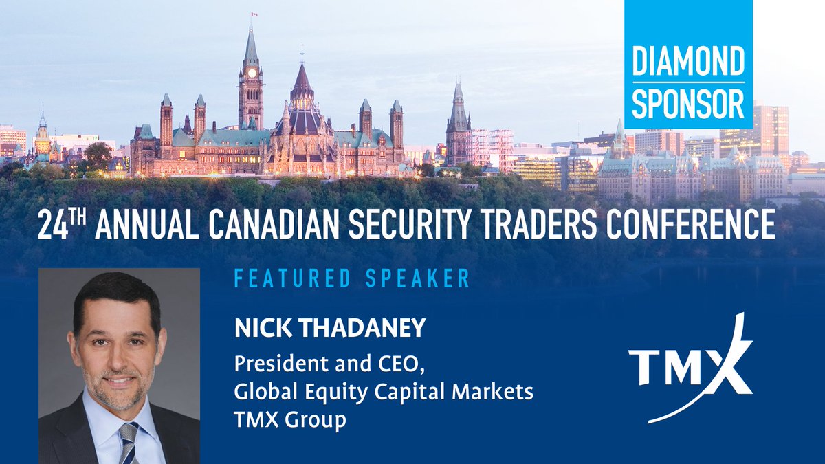 tsx_tsxv's tweet photo. TMX's Nick Thadaney is speaking at the 24th Canadian Security Traders Conference this week in Ottawa! #2017CSTA https://t.co/y7X4XHYqZi https://t.co/R8gGURnOn3