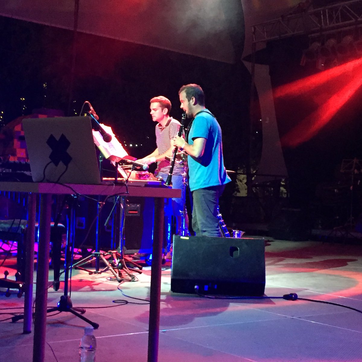nonclassical's tweet photo. The fab @nasduo on the @Papageno_hu stage @szigetofficial for the fourth night of Nonclassical takeovers... Final gig tomorrow night! https://t.co/4sbuMh6o7Z