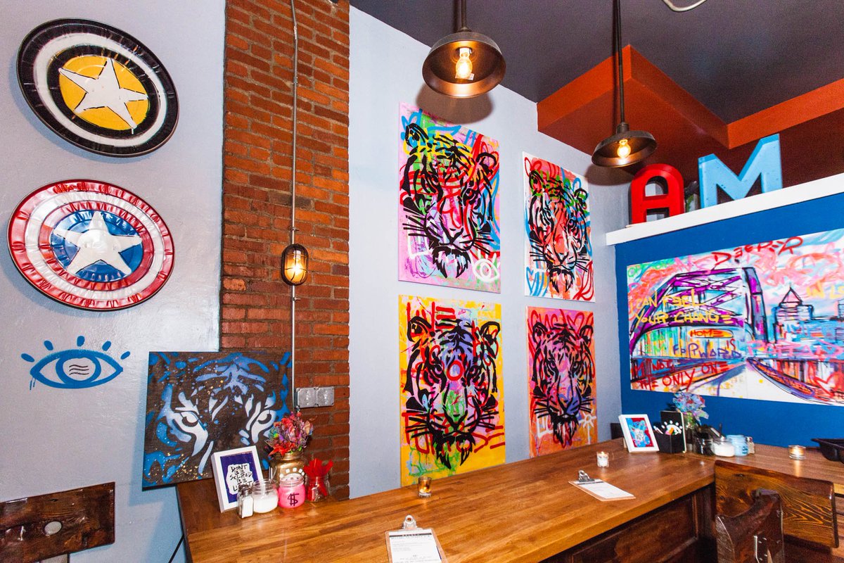 Homies, stop in every Tuesday &amp; Thursday for Gallery Hours from 12-9PM + Thai Dinner from 6-9PM. Complimentary coffee &amp; WiFi + BYOB.