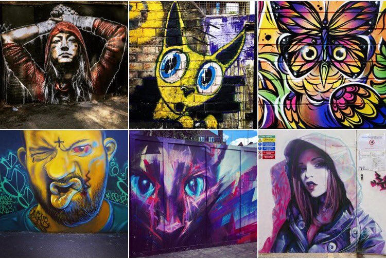 The many street art faces of #Camden #graffiti #GraffitiArt #streetphotography #urbanart #London #photography #faces #StreetArt #camdentown