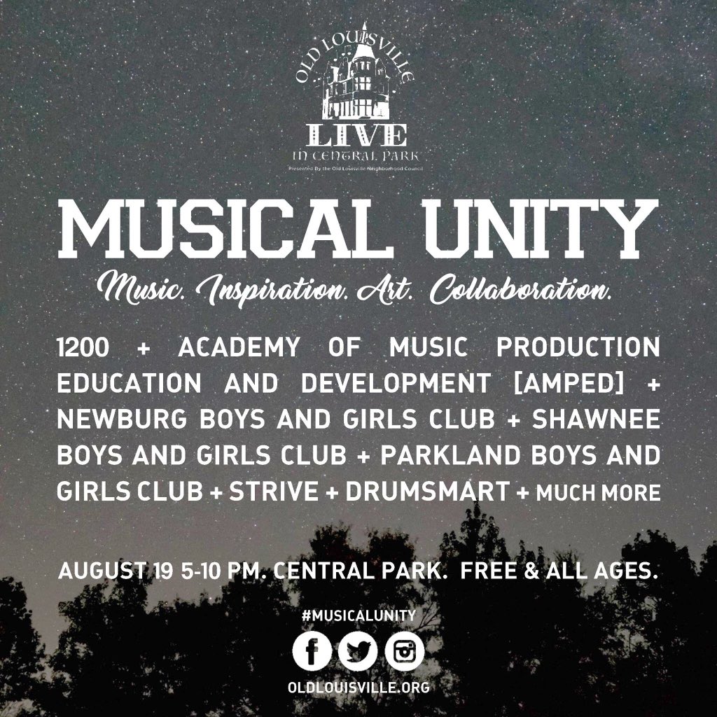 jcpsbloommusic's tweet image. This Saturday experience #musicalunity.  I am looking forward to facilitating the Drum Circle and collaborating with @jecoreyarthur @JCPSKY